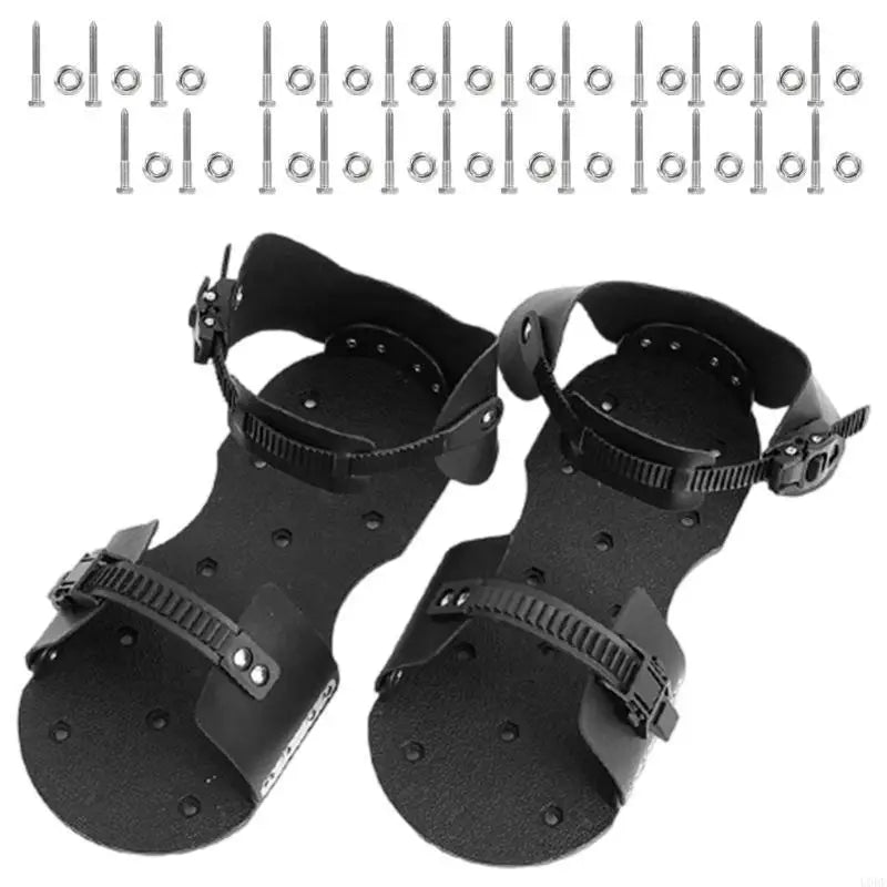 Multipurpose Easy Strap System Aerator Garden Shoes Lock In Place For Safe Stable Lawn Ventilation Compacted Soil Penetration Farm Home Gardening Accessories