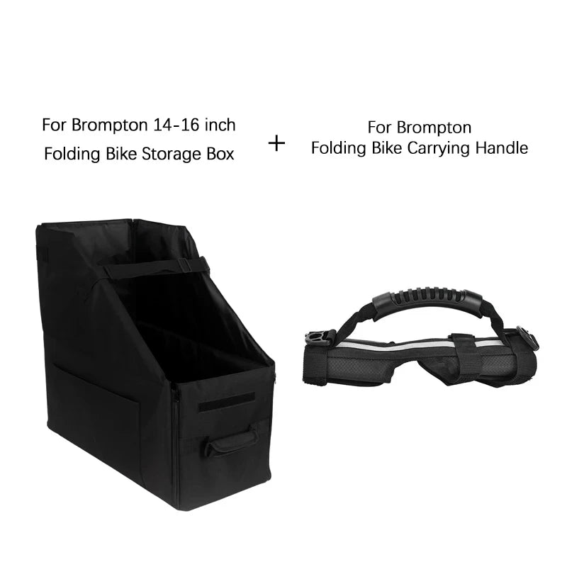 NEW!!!!  Folding Bike Storage Box For Brompton Fit 14-22 Inch Folding Electric Bicycle Waterproof Car Trunk Folding Storage Box