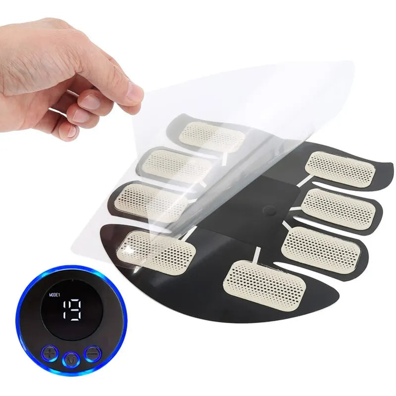 EMS Abdominal Muscle Stimulator Fitness ABS Arm Training Patches Muscle Exercise Instrument USB Charging Home Men