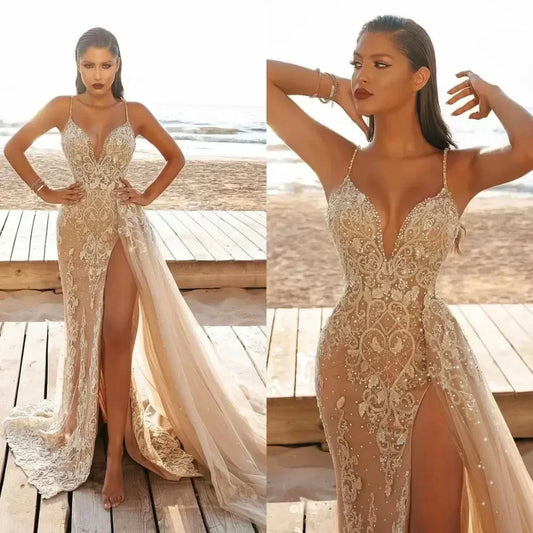 NEW Arrivals S-3XL Plus Size Spring Summer Cross-Border Women's Luxury Gold Long Dress Sleeveless Mesh Hollow Evening Formal Wedding Guest Celebrities Sexy Dress Ladies Fashion Clothing