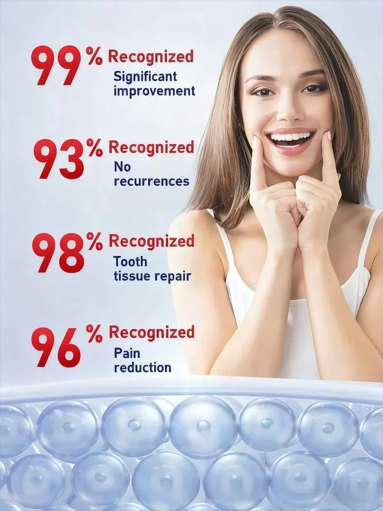Top 1 Qualifications Certification Oral Care Tooth Cleaner Pain Relief Probiotic Infused Formula to Inhibit Bad Growth & Enhance Oral Hygiene Anti-Cavity Enamel Restoration Plague Reduction Cream