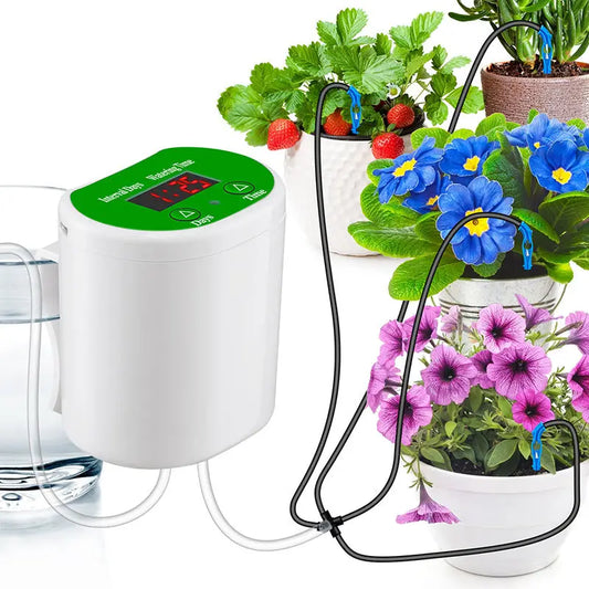 NEW Arrivals 6/10 Potted Flowers intelligent Timed Automatic Flower Waterer, Potted lazy Watering, Drip Water Seepage Water Applicator, Gardening Green Plant Home Indoor Outdoor Garden Supplies