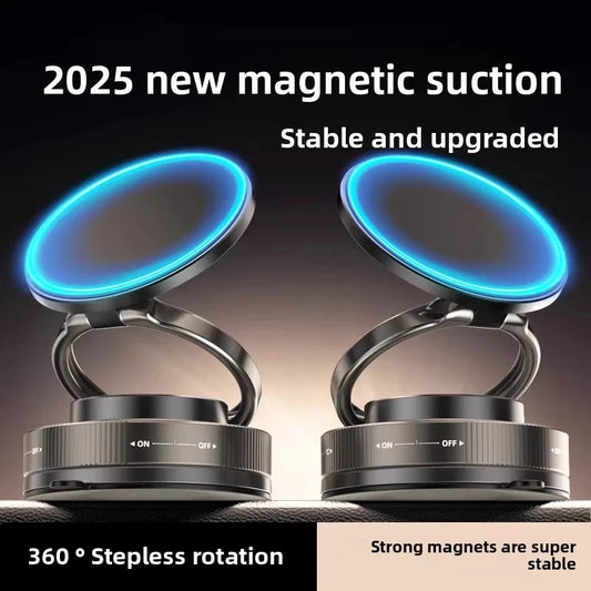 NEW Arrivals T30 Vacuum Magnetic Phone Holder Stand, for Mag Safe Suction Cup Phone Mount Adjustable Swivel Lock, for Your Car/Gym/Mirror