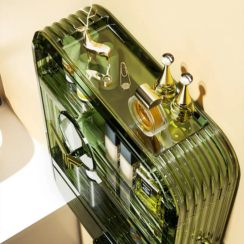 Bathroom Wall Shelf Multifunctional Double-Layer Make Up Organizer Storage Rack  Plastic Desk Shelf Cosmetic Sundries Organizer