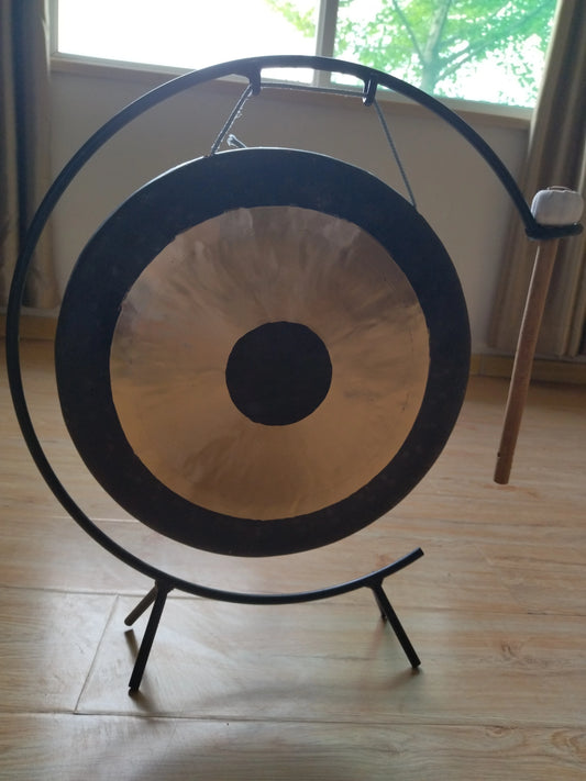 NEW Arrivals Handmade Tibetan Gong 10 inch Gong with Gong Stand Tibet Percussion Instrument Yoga Meditation Sound Therapy