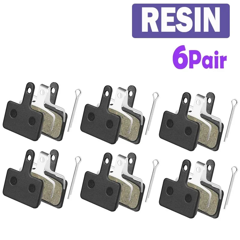 8 Pairs Set Bike Resin Disc Brake Pads - Wear-Resistant Hydraulic Brake Pads Compatible with SHIMANO B01S/B03S/B05S MTB Parts Bicycle Accessories Sport Tools