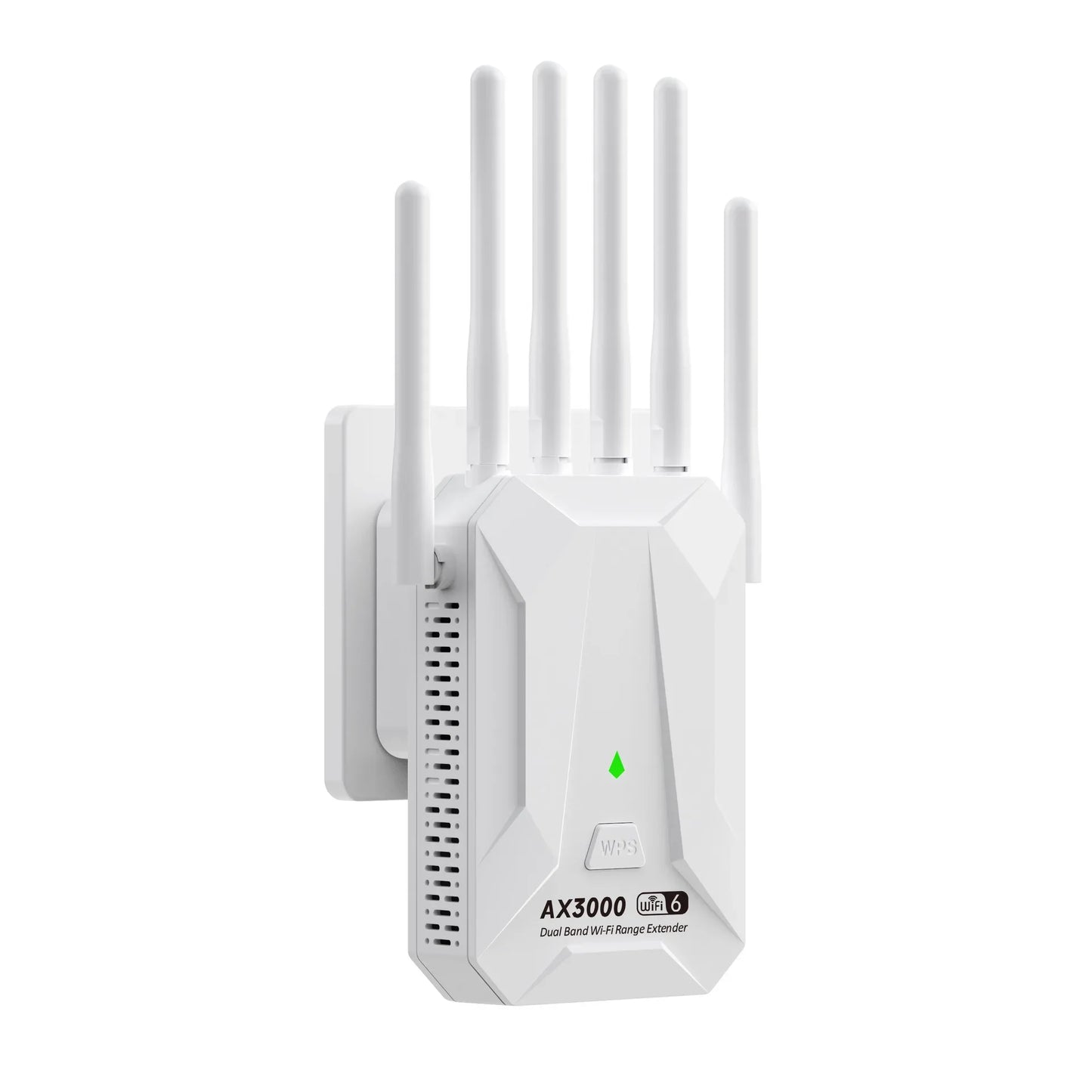 Black/White Color WI-FI 6 AX3000 Wireless Repeater Dual Band 2.4GHz 5GHz 802.11AX Wi-Fi 6 Extender Amplifier WPS Router Long Range Signal Booster