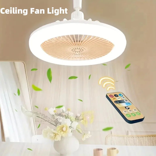 2PCS - 3PCS Nordic Ceiling Fan Lamp Bedroom Lamp Modern Simple Dining Room Invisible Ceiling Fan Lamp Fan All-in-one Lamp With Fan For Bedroom