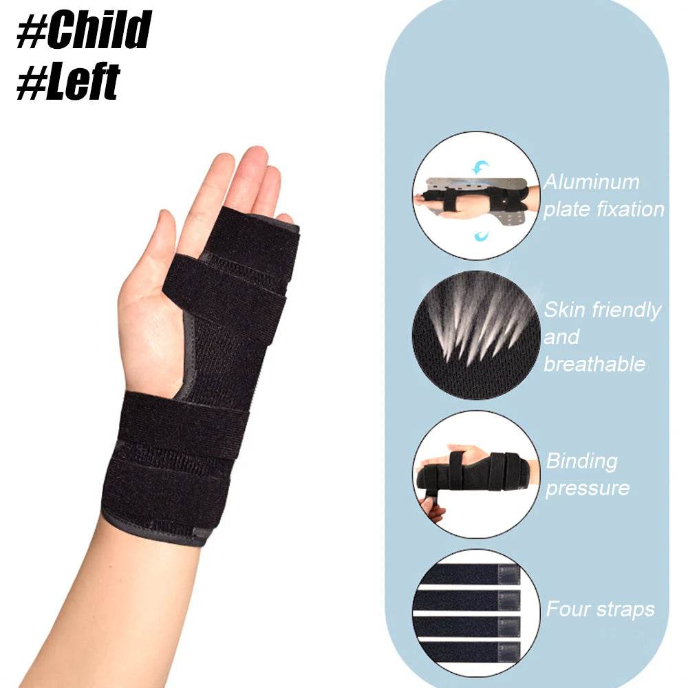 Adults and Kids Boxer Finger Splint Aluminum Hand Brace, Pinky Finger Splint for Little Finger Cast, Finger Immobilizer Straightener Corrector, Splint Support