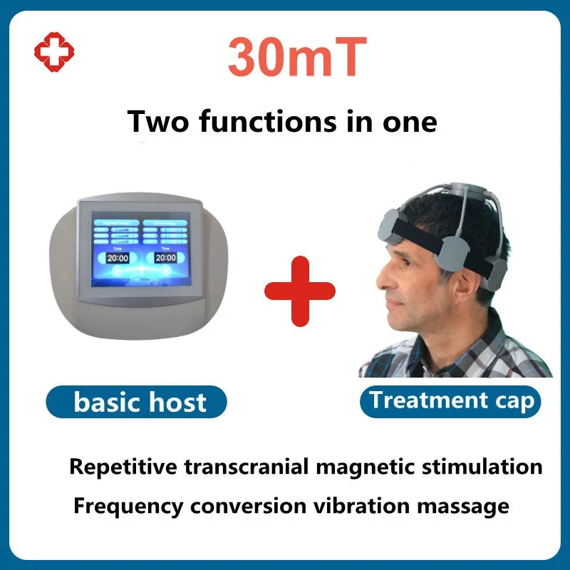 EMS RTMS Repetitive Transcranial 4 Functions in 1 Magnetic Stimulator for Developmental Diseases of Children Brain Paralysis Language Disorders Insomnia Stroke Depression Anxiety Schizophrenia Autism Hyperactivity Health Care