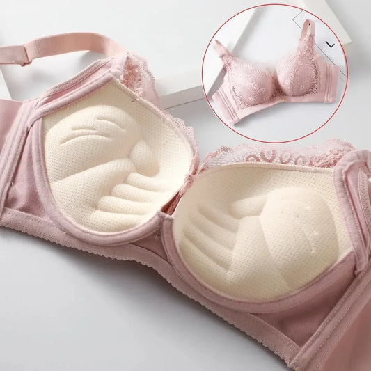 NEW Arrivals 5 Colors 8CM Thickened Non-Empty Cup Underwear Small Chest Gather Anti-Sagging Hand-Cup Build-In Bra Adjustable Women Bra Girls Underwear Apparel Accessories