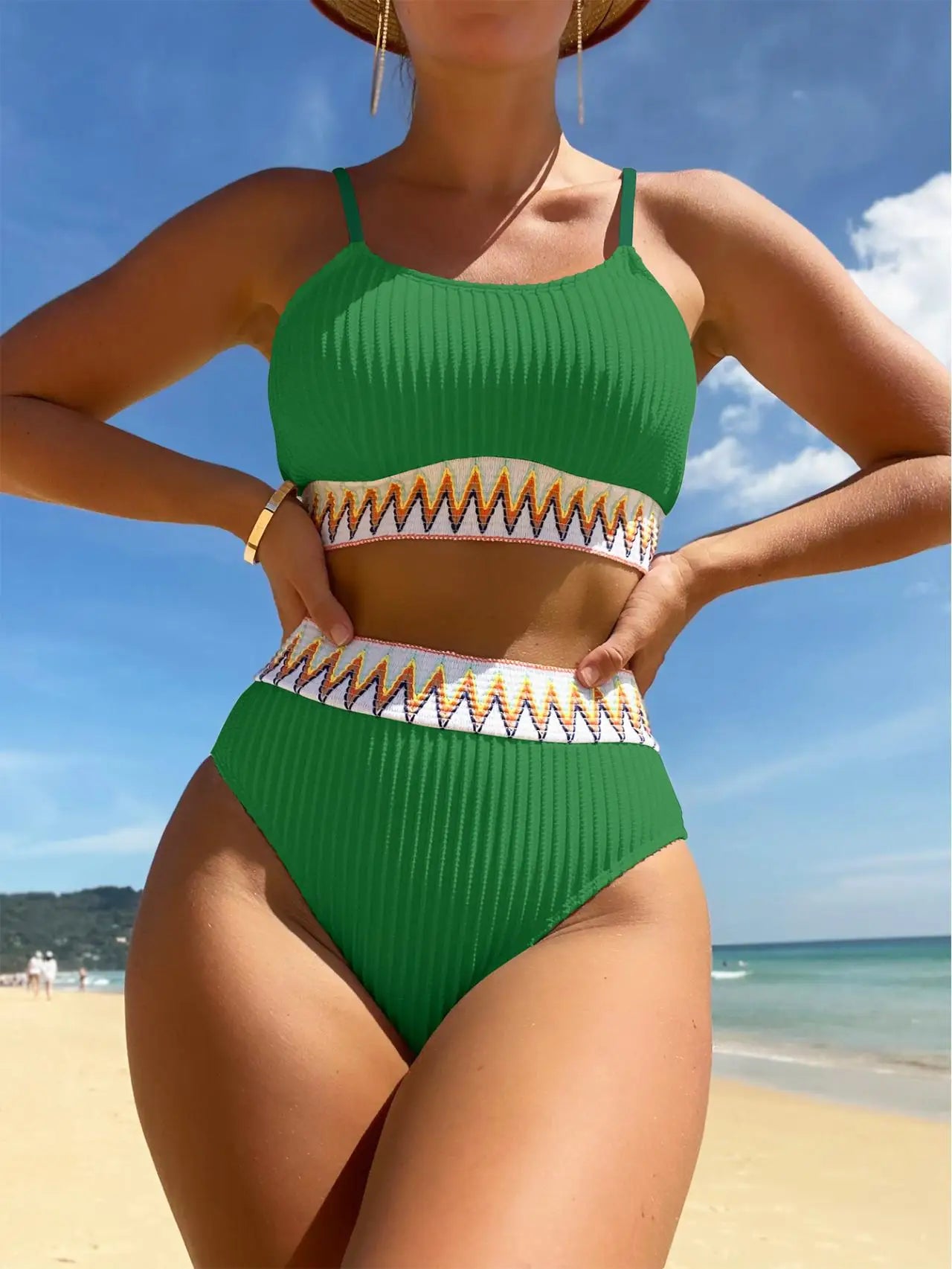 Sexy Bikinis Women Halter Brazilian Bikini Set Female Pleated Swimsuit New Triangle Swimwear Beach Wear Bathing Suit