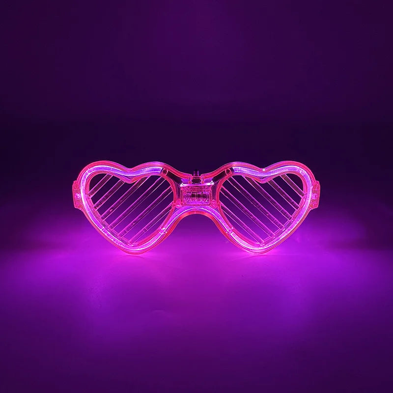 2 PCS Set Headbands + Glasses Rave Party  Luminous Flashing Noodles Headband Light Up Braid Headband Girl Women Bar Club Night Show Headwear Supplies