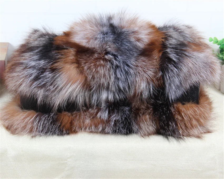 NEW Arrivals Luxury Real Fox Fur Bag Woman Crossbody Bags Furry Casual Fur Handbag Shoulder Bags Clutch Bag Fuzzy Luxury Evening Party Travel Wedding Birthday Party Bag Ladies Luxury Fashion Apparel Accessories Clothing Suppl