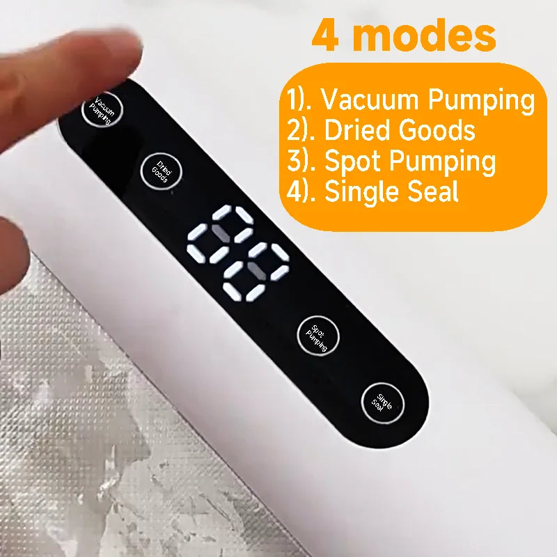 NEW Set Vacuum Sealing Machine Sealer + Bags for Kitchen Food Vacuum for Products  Home Appliance Cuisine Packaging Plastic Bag Sealant Kitchen Accessories