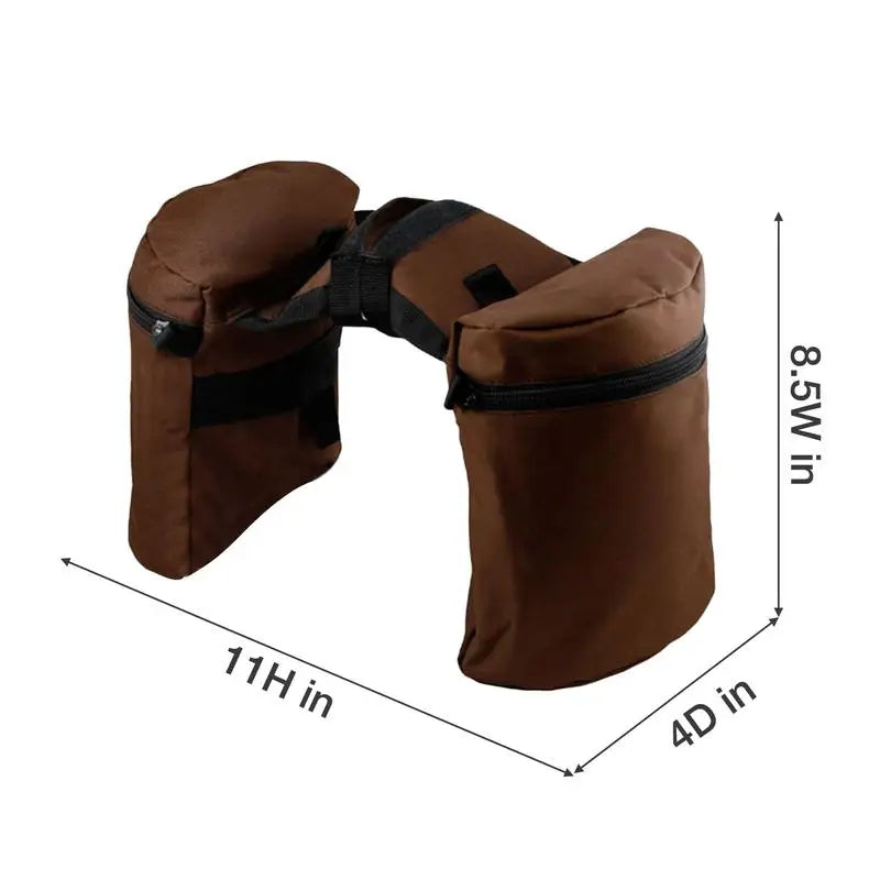 Large Capacity Horn Saddle Bag Set Durable Pommel Saddle Bag Combo For Cross Country Riding Saddle Bag Luggage Bags