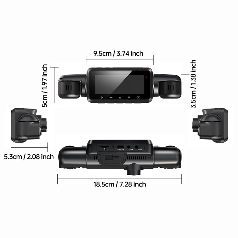NEW!!!!  Car Dash Cam 4 Channel A99 FHD 1080P for Car DVR 360°Auto Video Recorder Night Vision WiFi Support 24H Parking Monitor