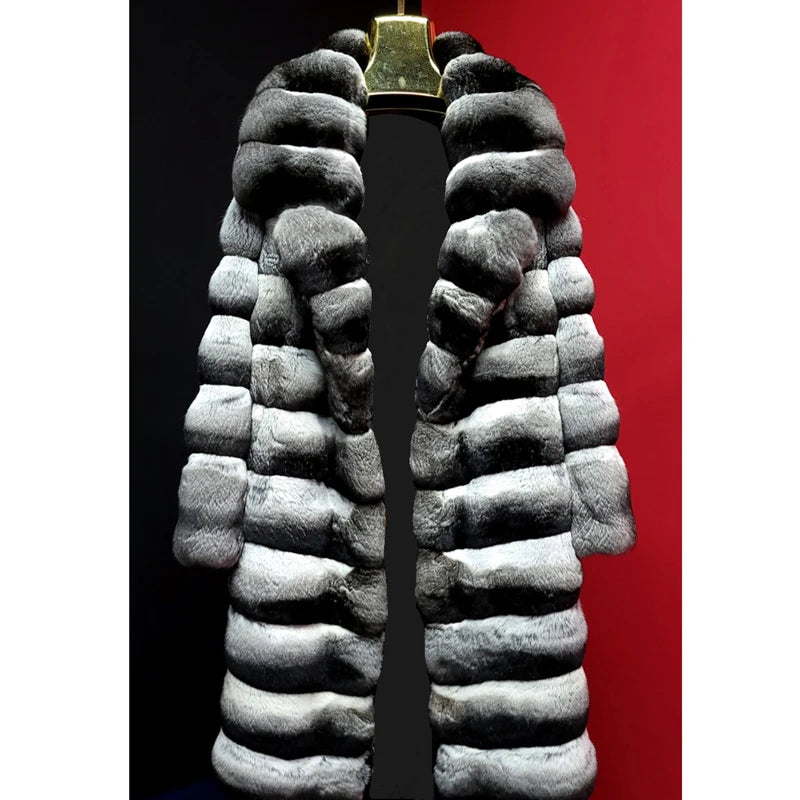 NEW Arrivals S-6XL Plus Size Men's Luxury Fur Coat Faux Mink Fur Coat Mid-Length Male Winter Clothes Zebra Fashion Formal Apparel