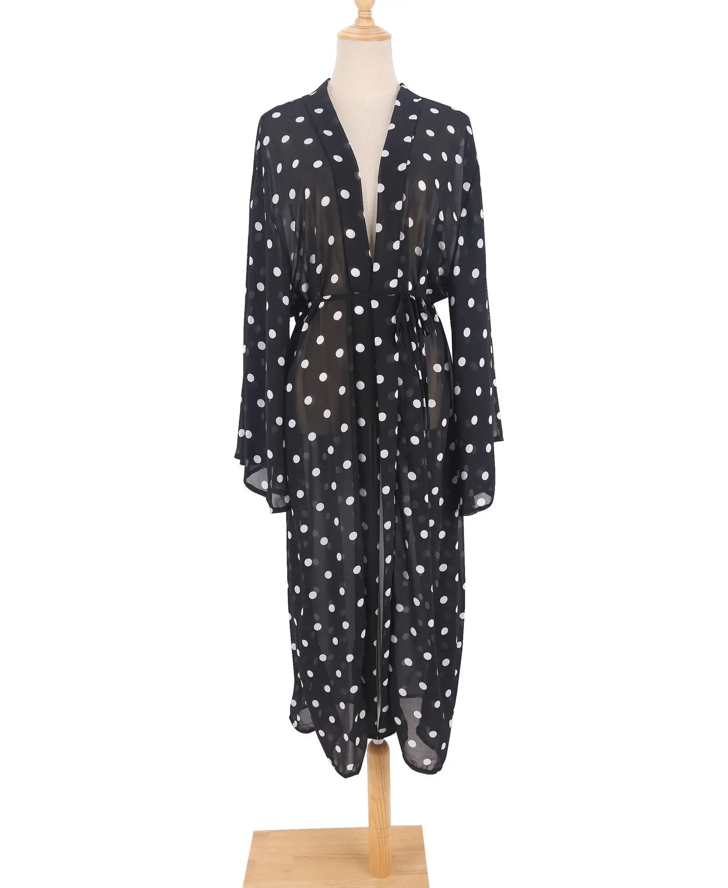 NEW Chiffon Black Beach Dress Long Beach Cover Up Woman Swimwear Bikini Tunic Long Pareo Robe Ladies Beachwear Outfit