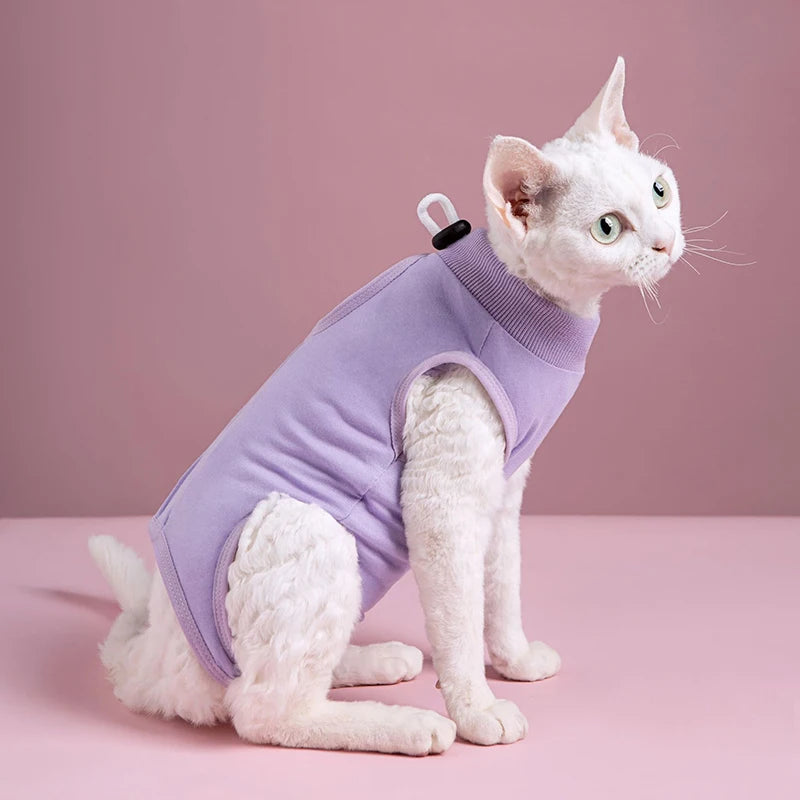 Cat Sterilization Vest for Small Medium Dogs Anti-licking Recovery Clothes Puppy Jumpsuit Kitten Sterilization Suit Cat Supplies