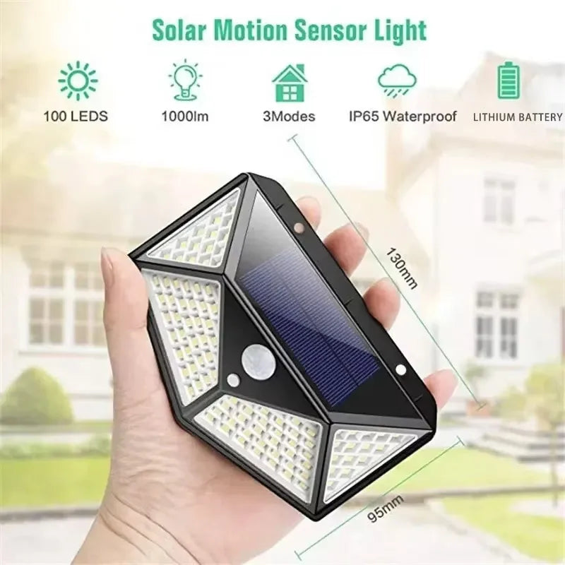 NEW Arrivals Motion Sensor with Lithium Battery Multifunctional Solar Lamp Outdoor Garden Decoration Solar LED Light Waterproof Sunlight Powered Spotlight Home Outdoor Lighting Accessories