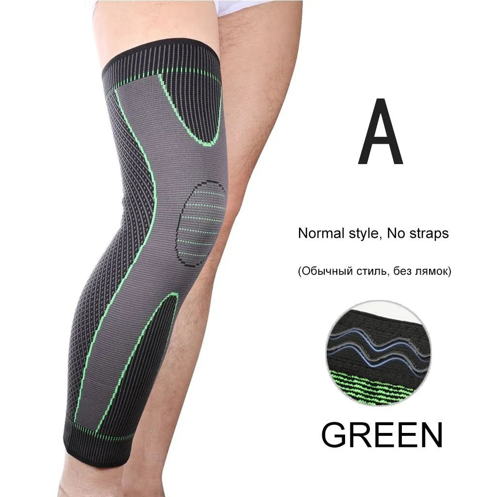 NEW Arrivals  1Piece Sports Kneepad Men Pressurized Elastic Knee Pads Pain Relief Treatment Support Braces Fitness Gear Basketball Volleyball Cycling Fitness Gym Outdoor Running Brace Protector Sports Accessories Supplies