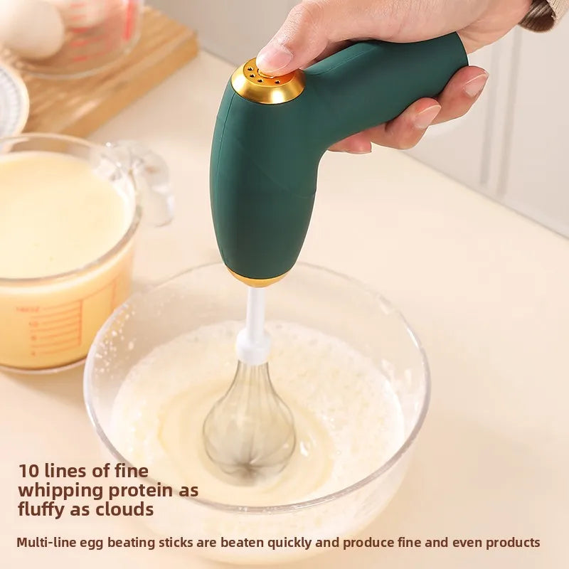 Electric Mixer, Milk Frother, Handheld Egg Beater, Portable Beverage Coffee Machine, Cake Cream Machine, Kitchen Batter Mixer Household Cooking Accessories Home Appliances