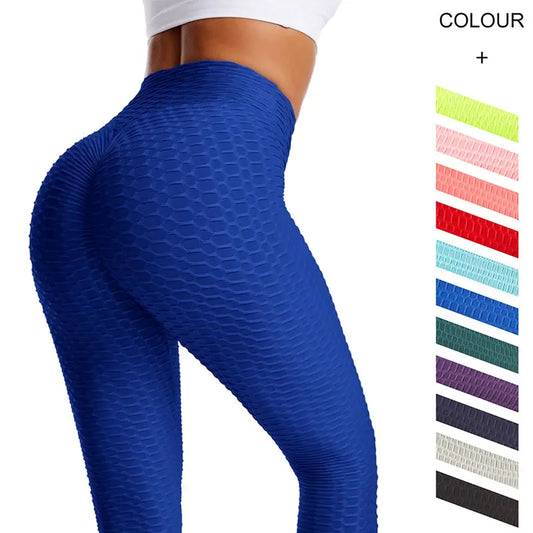 S-3XL Plus Size 15 Colors Women's Yoga Pants Butt Lifting Leggings High Waist Athletic Exercise Sports Pants Fitness Workout Running Trousers Gym Clothing