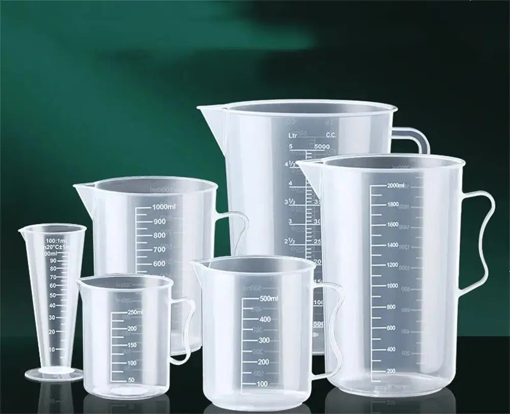 250/500/1000/2000ml Spout Kitchen Lab With Handle Measuring Cup Cooking Liquid Pitcher Jug Pour Durable Spout Kitchen Tools