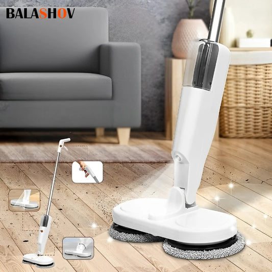 NEW Wireless Electric Spin Mop Japanese Cleaner Automatic 2 in 1 Wet & Dry Home Cleaner Car Glass Ceiling Door Windows Floor Scrubber Machine Home Cleaning Supplies