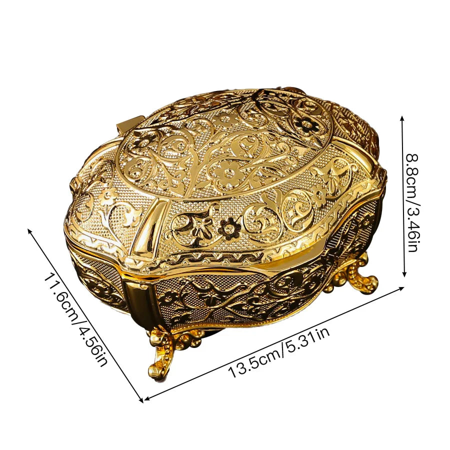 NEW Arrivals 9 Colors/Patterns European Jewelry Box, Necklace, Earrings, Rings Cosmetics Storage, Desktop Decorative Ornaments, Suitable for Wedding Birthday Wife Girlfriend Valentine's Day Gifts.