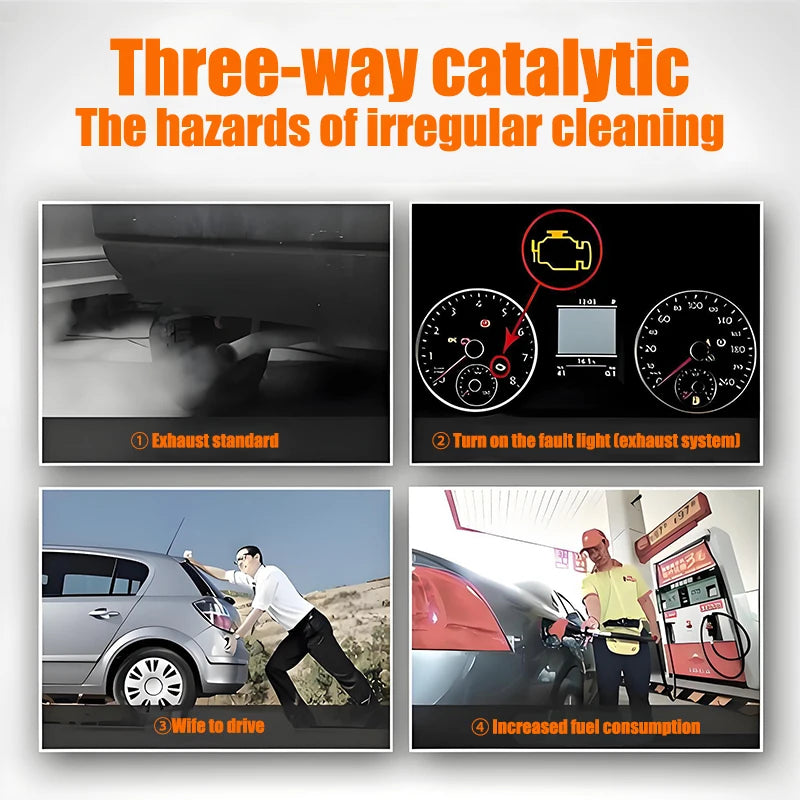 3/22 PCS Set Promotion Car Catalytic Converter Cleaners To Automobile Engine CSV Clean Accelerators Automobile Cleaner Catalysts Easy Cleaner Cars Vehicle Accessories