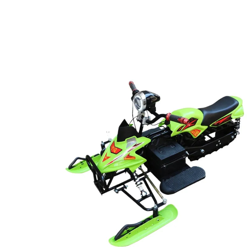 Adults Kids Electric Ski Snowmobile  Sled Motorcycle Non-Slip Sledge Thickened Skiing Grass Snowboard Snow Sledge