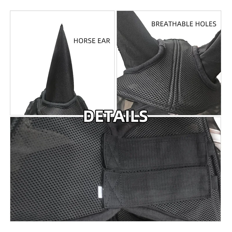 For Horses Fly Mask, For Horse Fly, Super Comfortable UV Protection, Adjustable Fit, Breathable Design With Ears