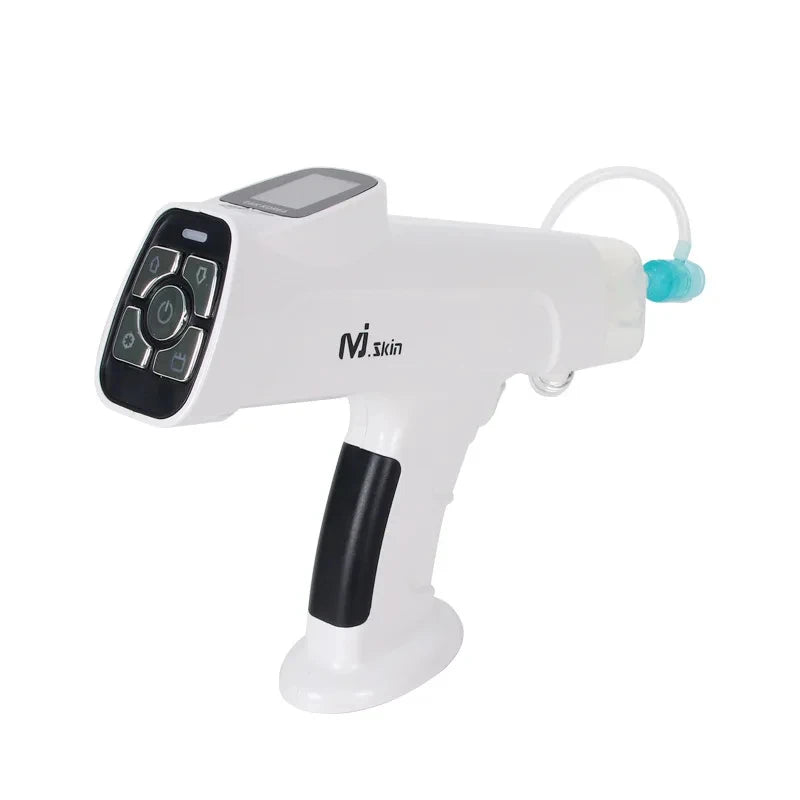 MJ Skin Care Mesotherapy Hyaluronic Injection Electric Gun Hydra Injector Device for Skin Booster Hydration Rejuvenation Wrinkle Removal Whitening Moisture Device UK/EU/AU/US Plug Women Beauty Salon Accessories Skin Care Supp