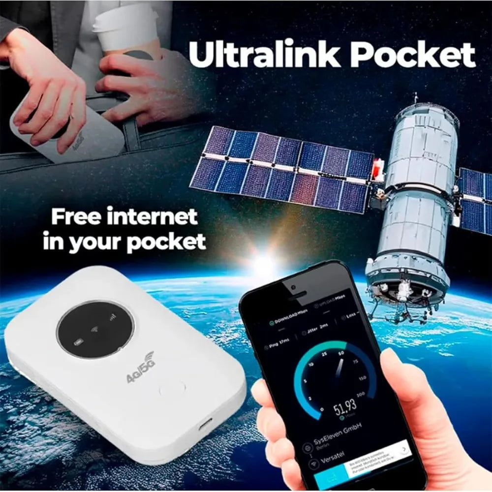 4G/5G 300Mbps Ultra-Link Pocket WI-FI Fast Internet Connection Network Data Transfer  Unlimited Satellite Internet Access Points USB Powered