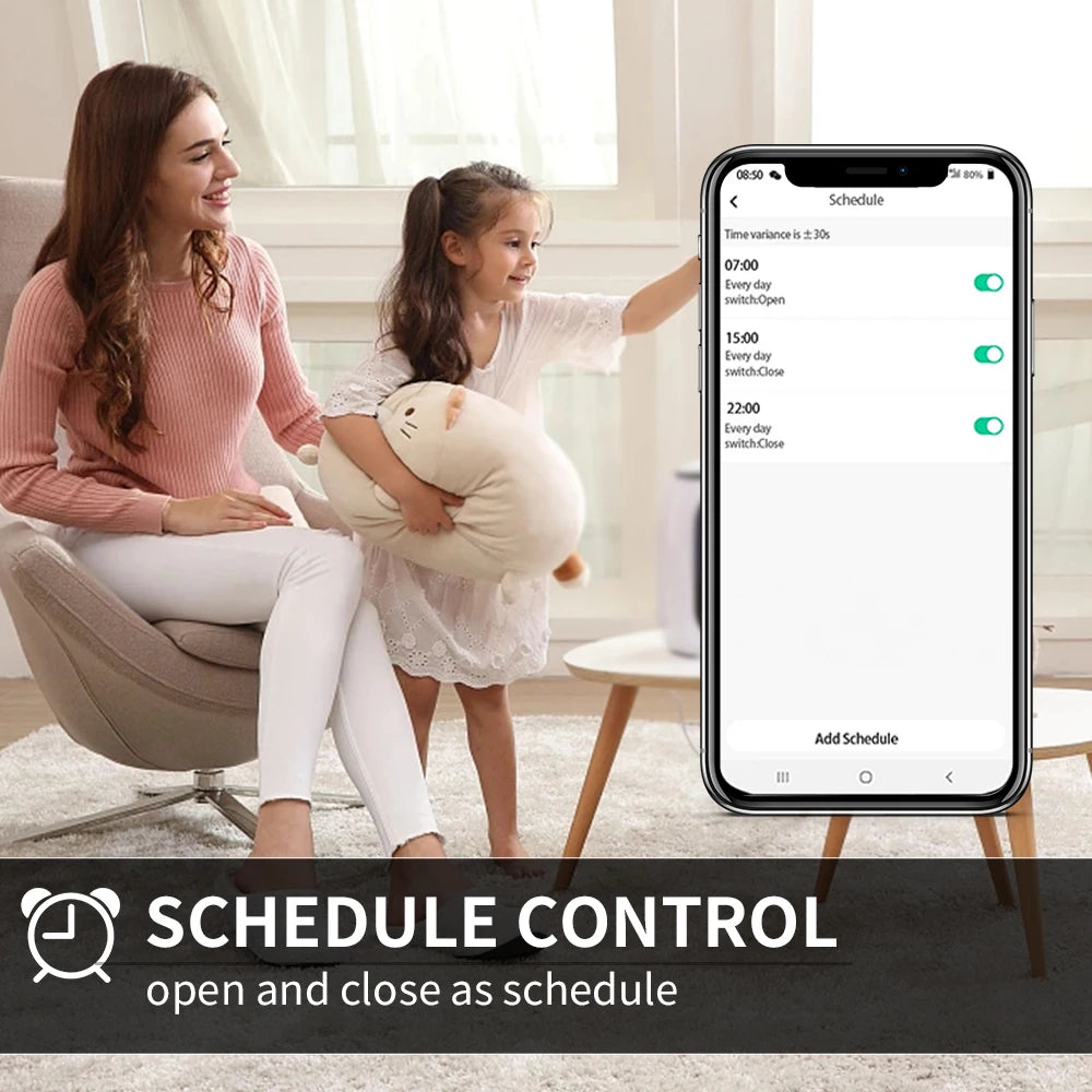 Generation 3 Shorter TUYA life WiFi/ZIGBEE Smart Electric Curtain Motor Intelligent Support Voice Control Alexa Google Assistant