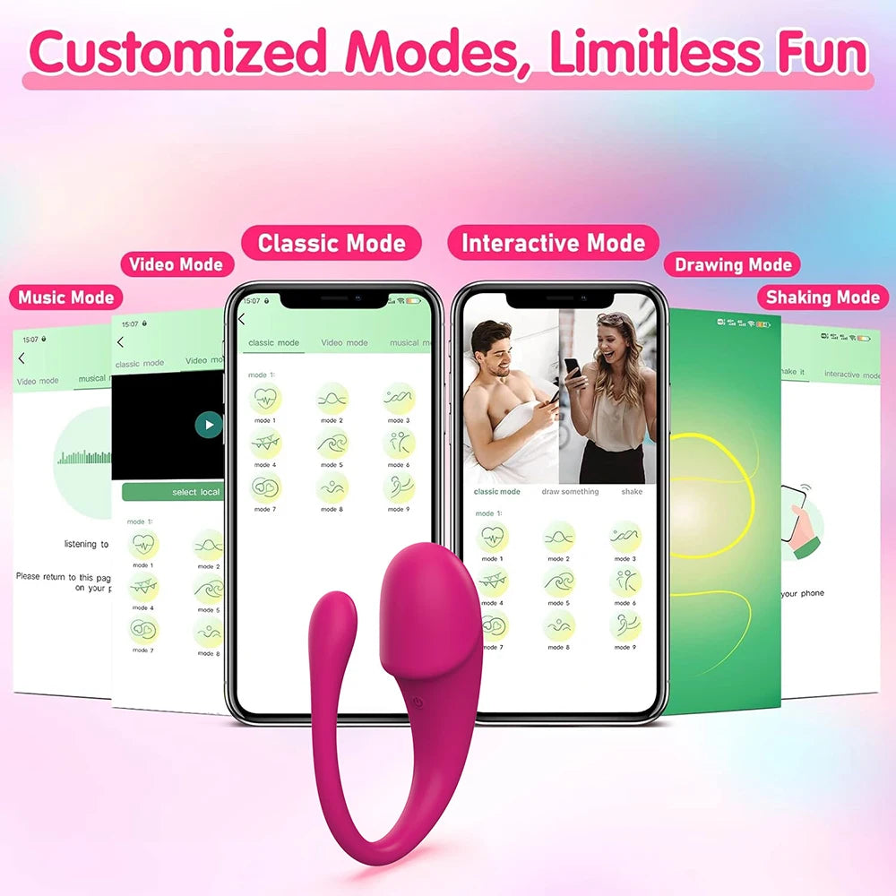 Wireless Bluetooth G Spot Vibrator for Women Dildo APP Remote Control Wear Vibrating Egg Clit Female Panties Sex Toys Products Adults Supplies