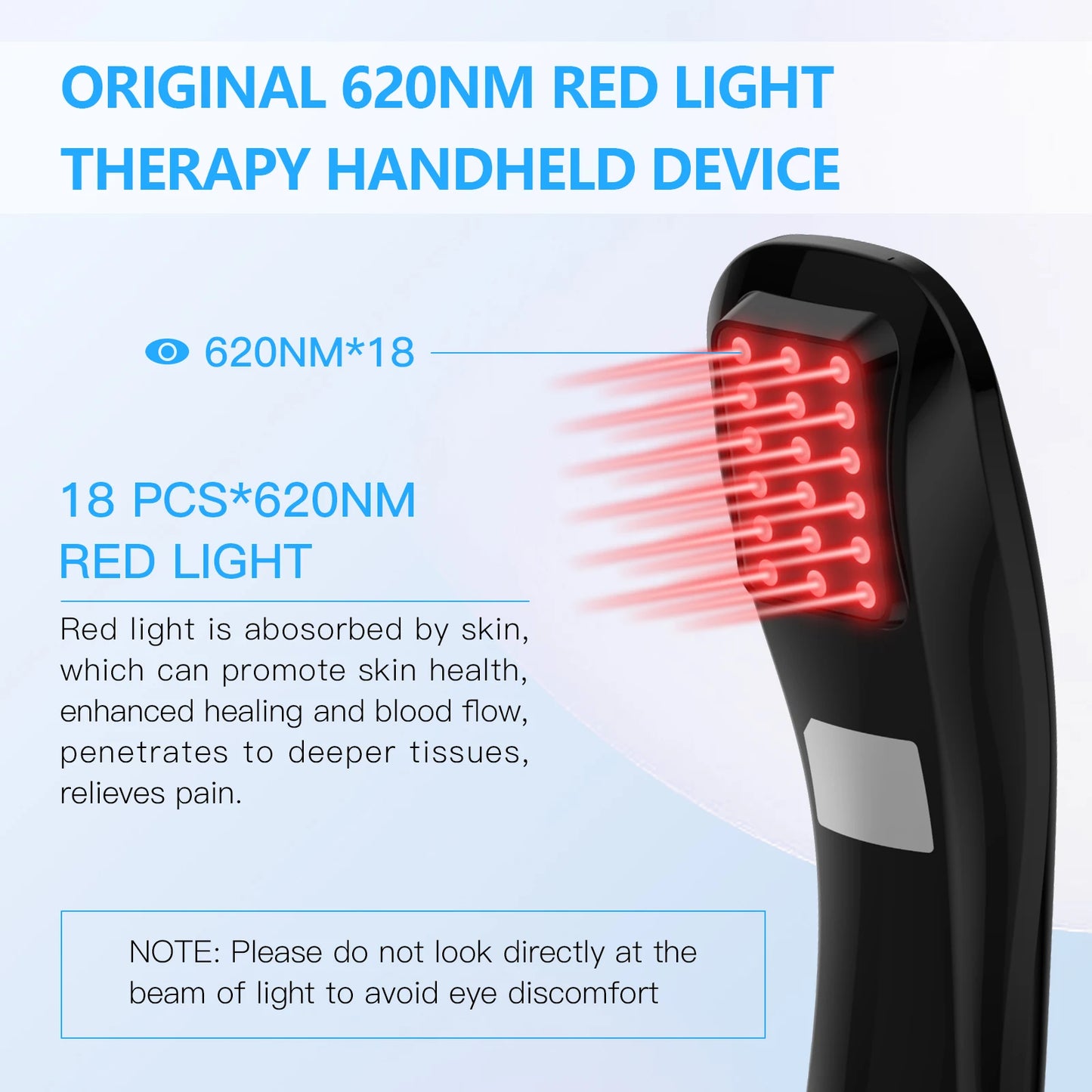 NEW 18x620nm Portable Laser Therapy for Body Pain Relief, Deep Tissue Relieve Pain, Joint and Muscle Care, Body Fast Recovery Health Care Supplies Medical Products