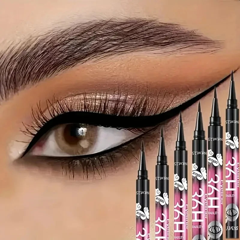 NEW 5 PCS Set  Waterproof Black Eyeliner Pencils-Smudge-Proof, Long-Lasting & Beginner-Friendly Eye Make-Up Tools Women Cosmetic Accessories