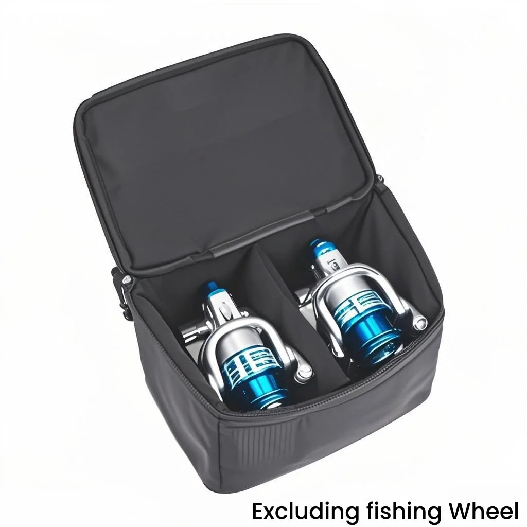 3/4/6 Grids Fishing Reel Bag Portable Outdoor Fishing Reel & Gear Bag Carry Storage Water-Resistant Fishing Tackle Bags