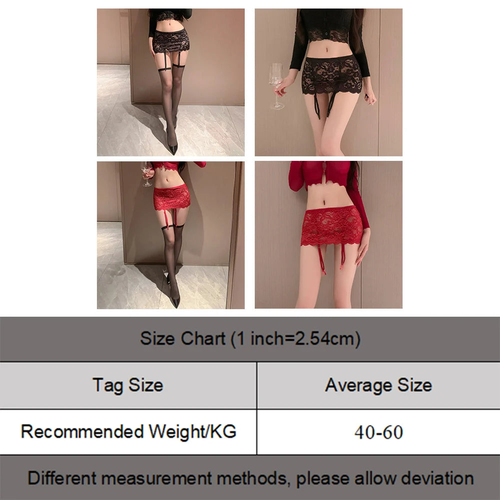 Hot Sexy Stockings Lace Garter Belt Home Use Home Hotel Sleepwear Solid Color All Seasons Brand New Ladies Women Luxury Lingerie Fashion Clothing Products