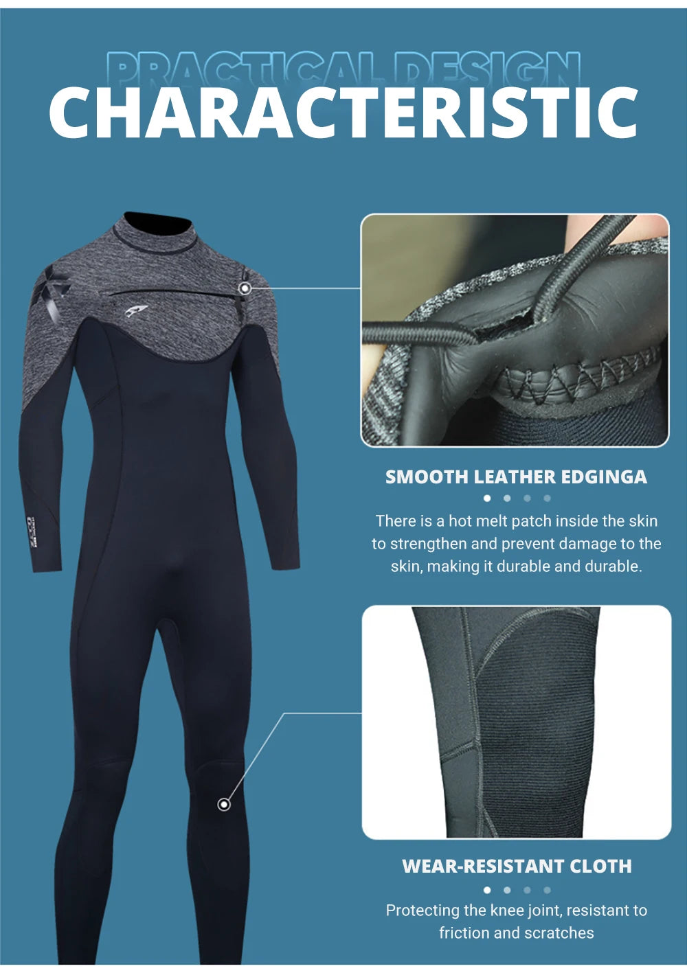 NEW S-4XL Plus Size 5 Colors Women Men Premium 3MM Neoprene Professional Diving Wetsuit Surf Scuba Diving Suit Keep Warm Kayak Surfing Fishing Spearfishing Kitesurf Women/Men Wet Suit
