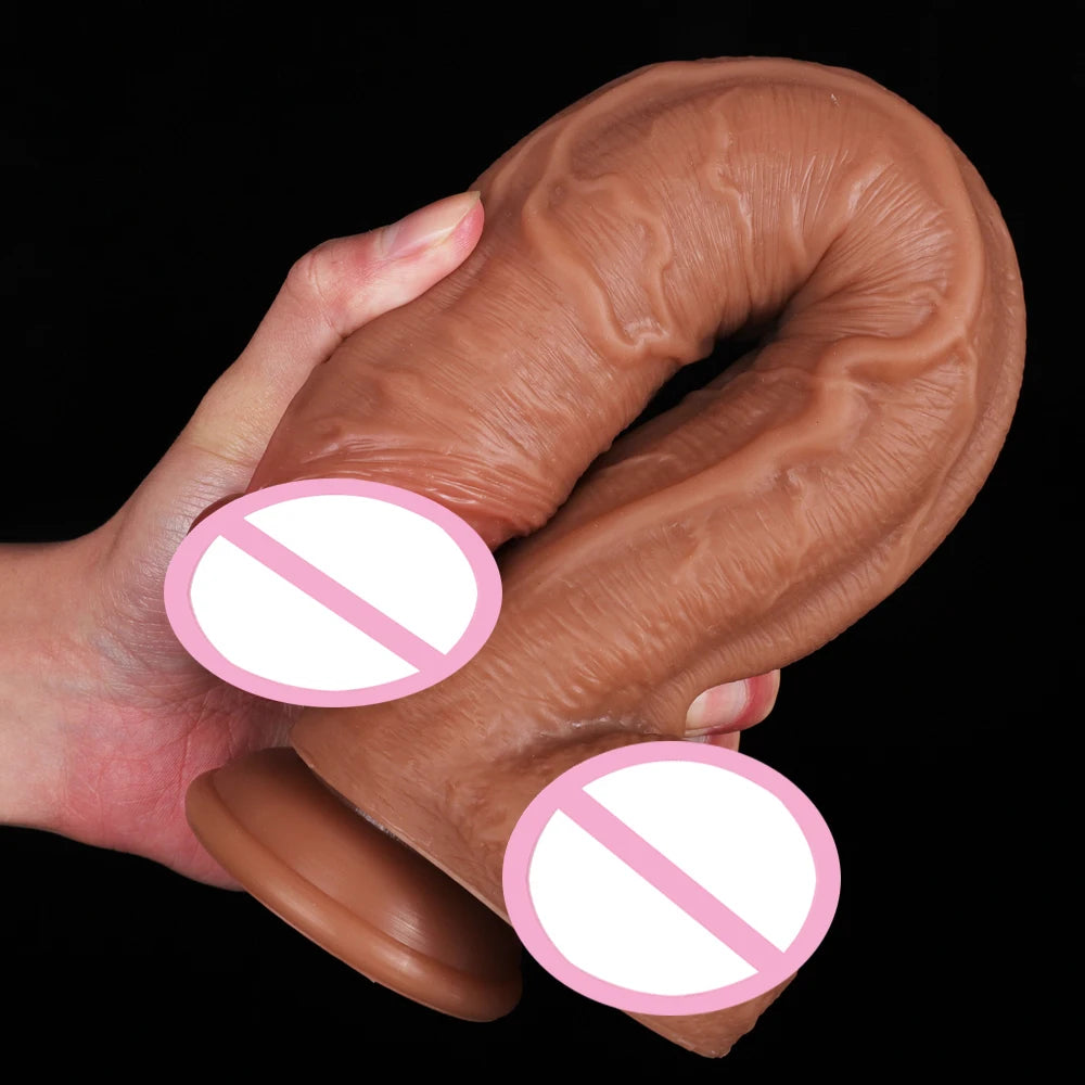 Long Dildo Realistic Phallus Silicone Penis Suction Cup Skin Feeling for Women Female Masturbator Anal Plug Sex Toys Sex Product