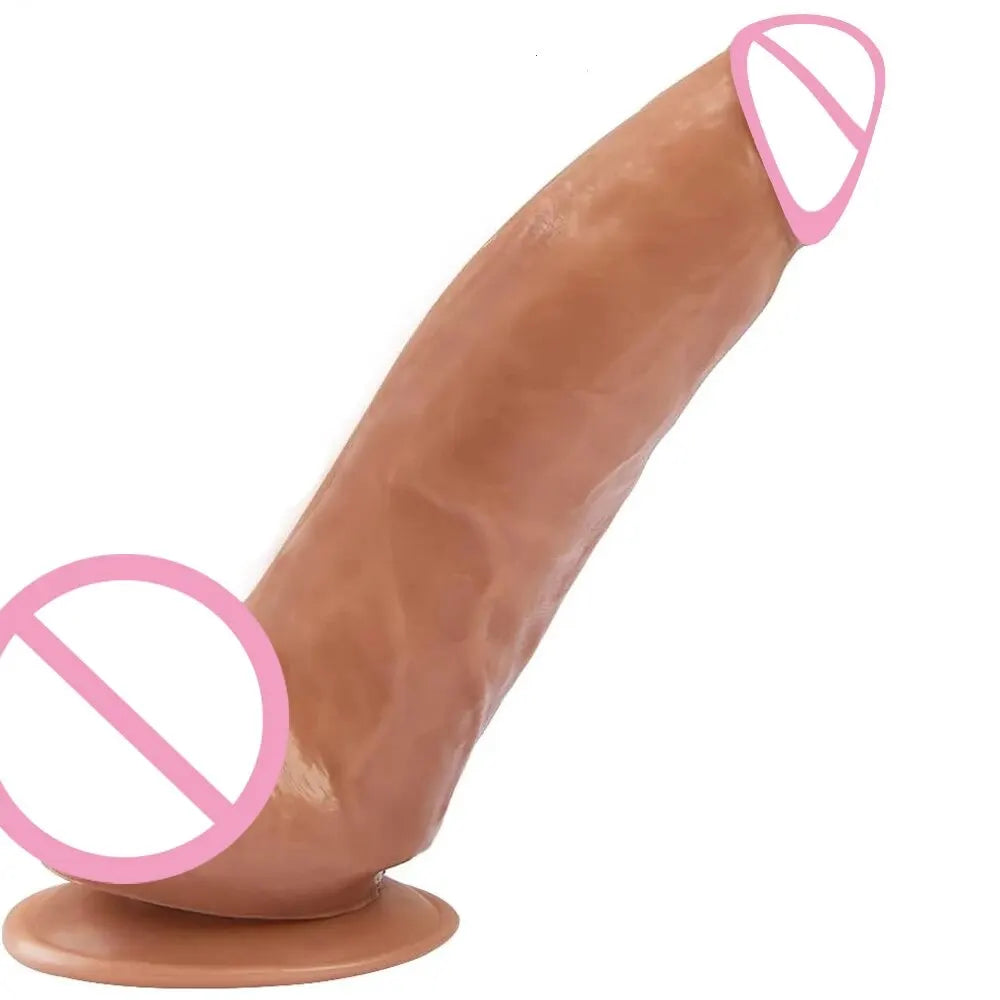 Small Glans Big Thick Dildo with Suction Cup Huge Realistic Dildo for Anal Play Fake Penis Adult Sex Toys for Women Vagina Anal