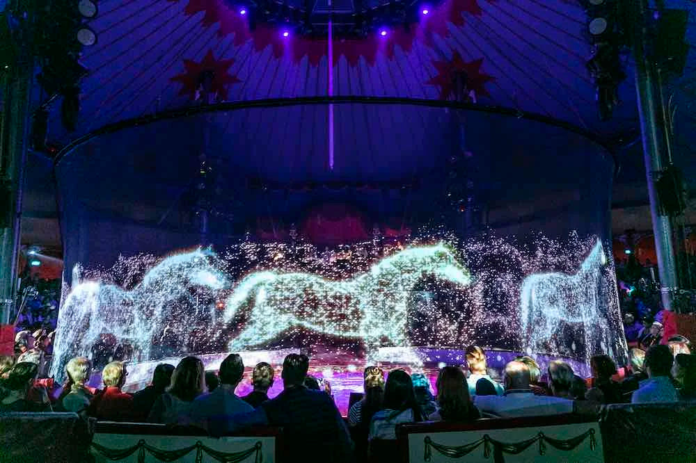 NEW Large Stage 3x5 Meter Holographic Mesh Screen Film Projection 3D Hologram Projector System Front and Rear Projection Outdoor Mesh Advertising Festival Restaurants Hotel Screen Electronic Products