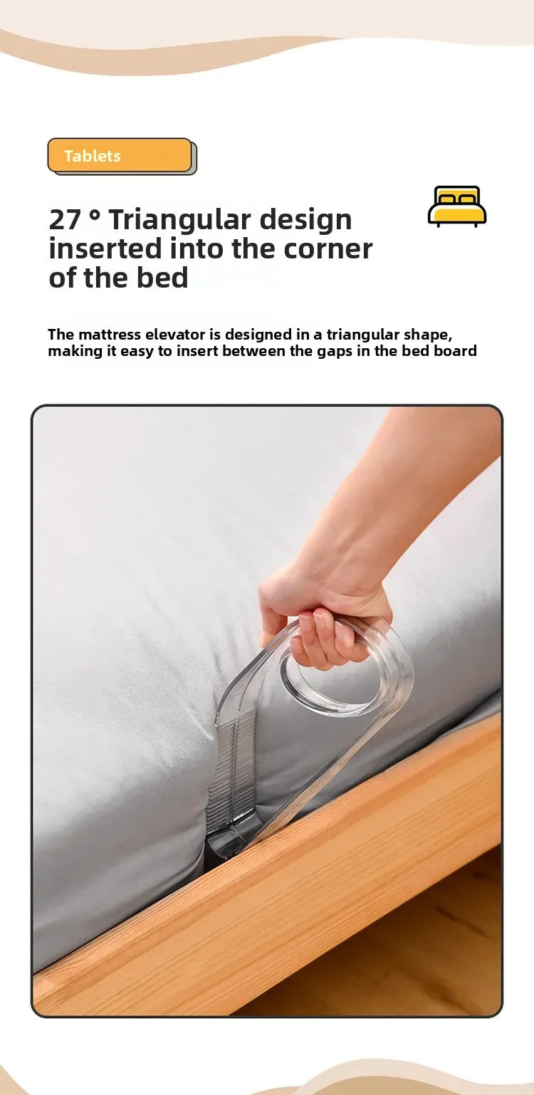 NEW Arrivals 2 In 1 Set Bed Mat Organizer Bedding Lifter Tucker  Home Force Bed Sheet Combination Gap Bed Mat Lift Bedding Change Bedding Tool Home Furniture Accessories