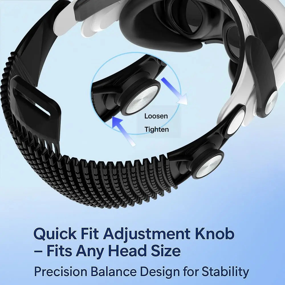 META Quest Premium Adjustable VR Headbands Breathable Ergonomic Fixed Support Strap Reduced Pressure Stable Head Strap Gaming Electronic Supplies
