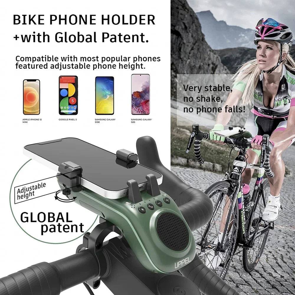 NEW!!!! 10 in 1 Waterproof Bicycle Bluetooth Speaker Multifunctional 5W Portable Wireless Sound Box for MTB Bike with Light Power Bank