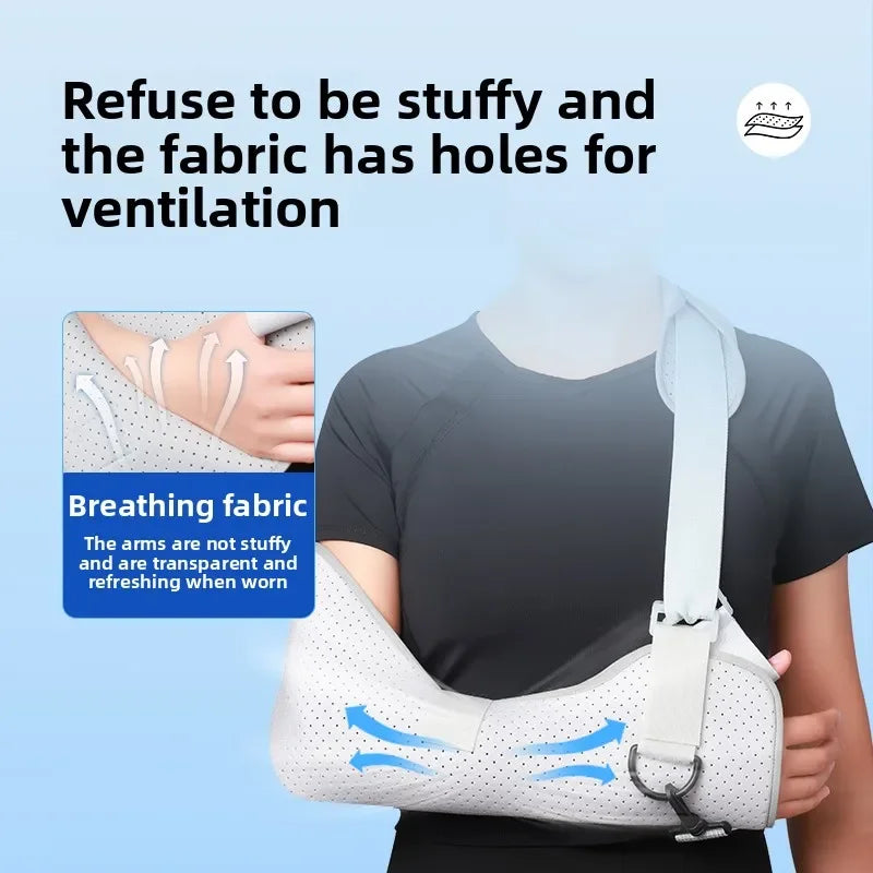 3 Size Forearm Sling Fracture Arm Fixation Brace Elbow Injury Postoperative with Elbow Joint Protector Wrist Elbow Forearm Support Health Care Accessories